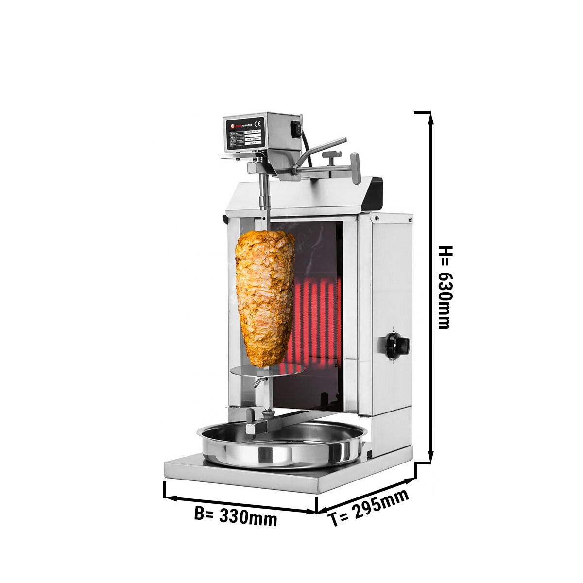 Kebab Grill 1 Burner / maximum 5 kg
