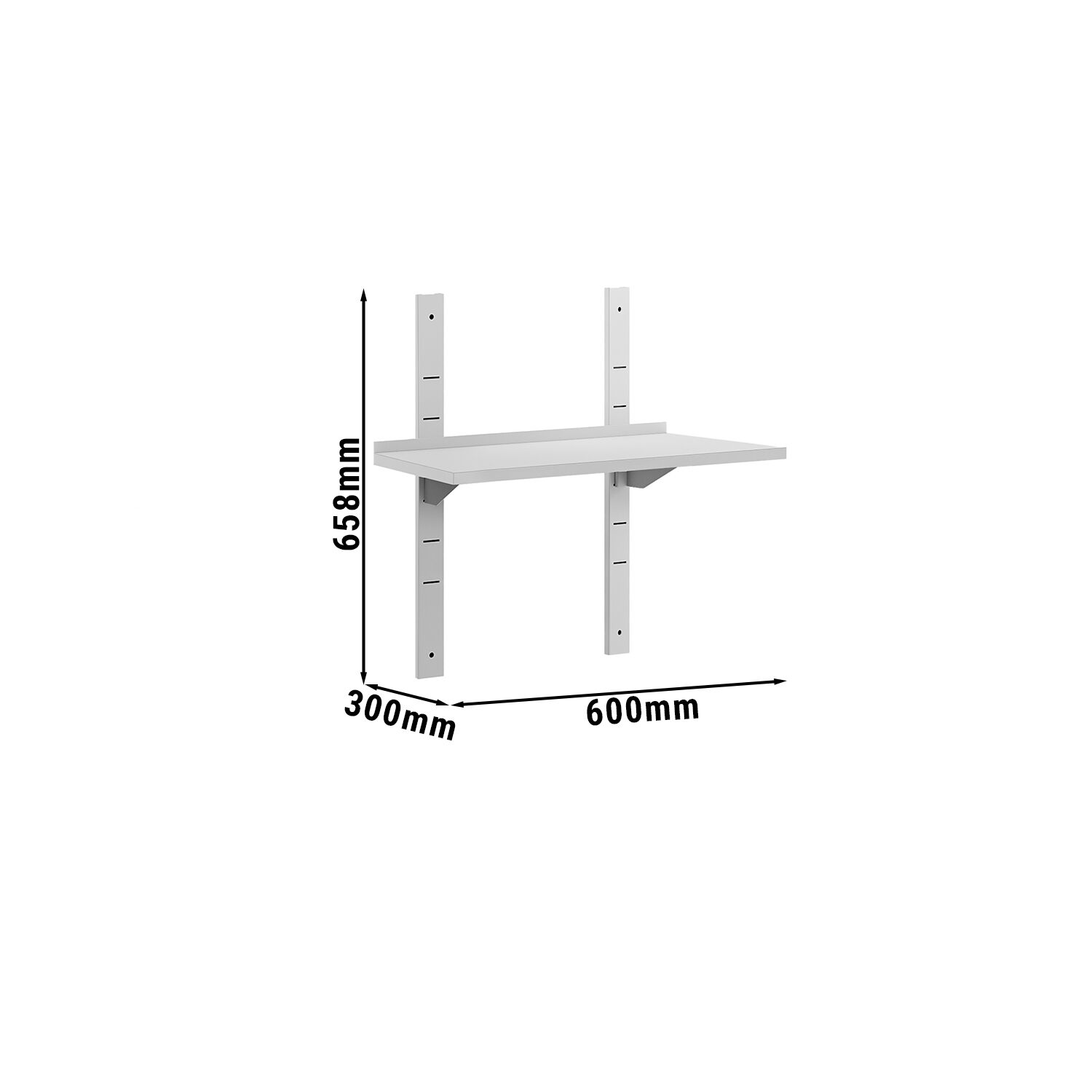 Wall shelves ECO - 600x300mm - with 1 shelf