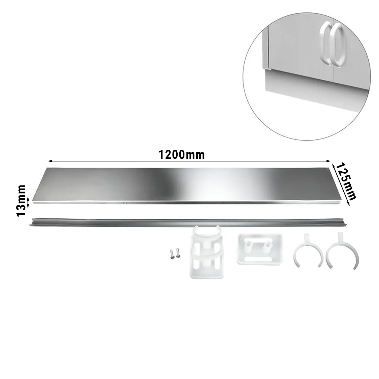 Stainless Steel Base Length: 1200mm